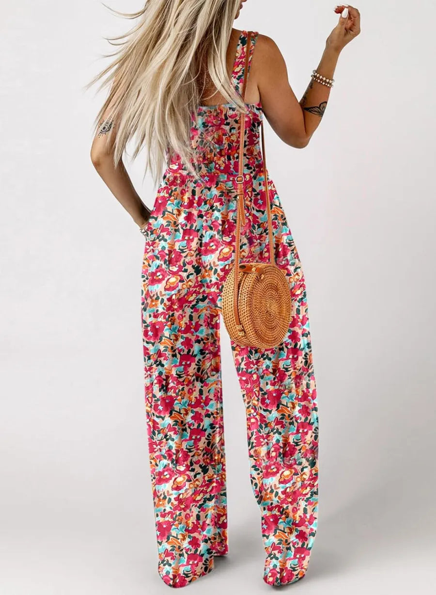 🏖️Summer Hot Sale 50% OFF🌼Women’s Casual Print Sleeveless Overalls Jumpsuits
