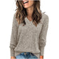 Women's V Neck Long Sleeve Solid Sweater -👏Soft and Warm!