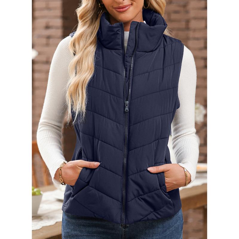 💖HOT SALE 49% OFF✨️Womens Sleeveless Zip Up Puffer Vest💗-Cozy Without Bulk
