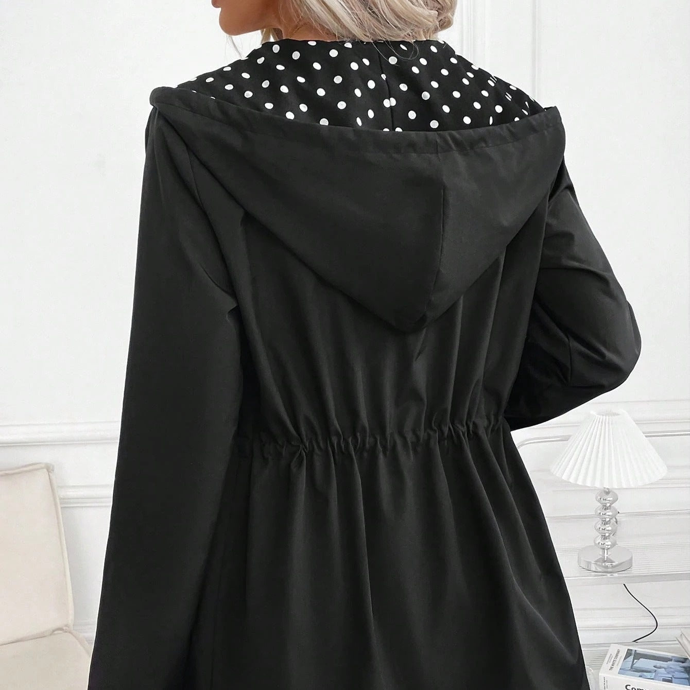 Hooded Reversible Leopard Print Coat