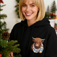💖Cute Highland Cow Cozy Fleece-Lined Hooded Sweatshirt