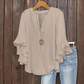 💥Summer Promotion 50% OFF☀️Women's Ruffle Sleeve V-Neck Shirt