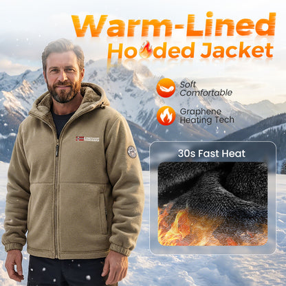 🔥LAST DAY PROMOTION - 50%OFF🔥Upgraded Unisex Hooded Casual Graphene Insulated Jacket (with Internal Pockets)