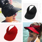 Summer Solid Color Sun Hat – Soft, Wide Brim & Elastic Fit