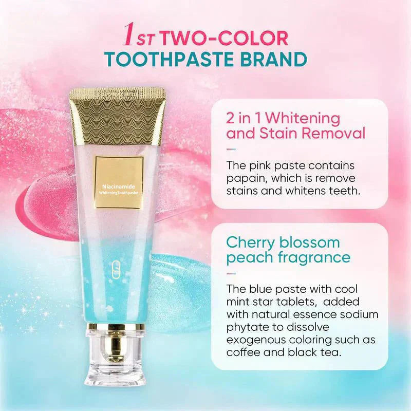 💖Niacinamide Whitening Toothpaste🦷Pearly White Teeth Revealed🦷Your Smile's New Secret Weapon!