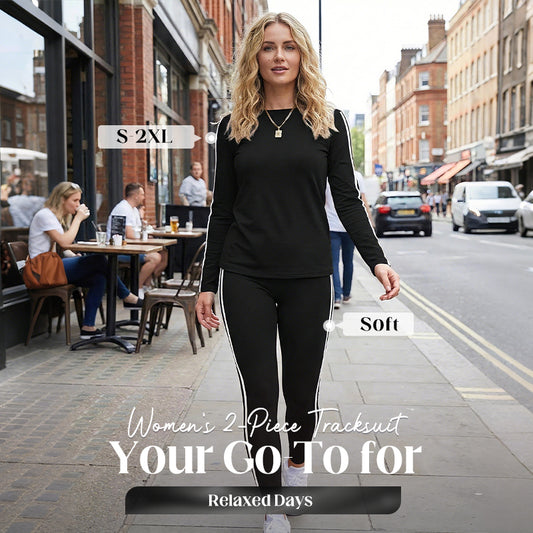 Women's 2-Piece Long Sleeve Tracksuit Set