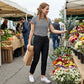 ⏳LIMITED OFFER 70%OFF🌞Women’s Fitted High-Waisted Zip-Pocket Trousers - 👖Lightweight, Breathable, Soft 26"/27" Ankle Pants with Zipper Pockets💕