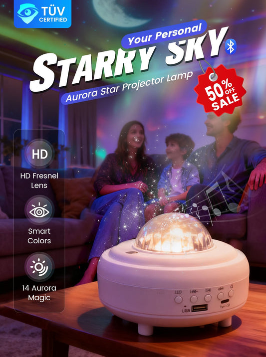🌌Christmas Hot Sale 58% OFF! ✨ Northern Lights Aurora Projector – Enjoy the starry sky at home ✨
