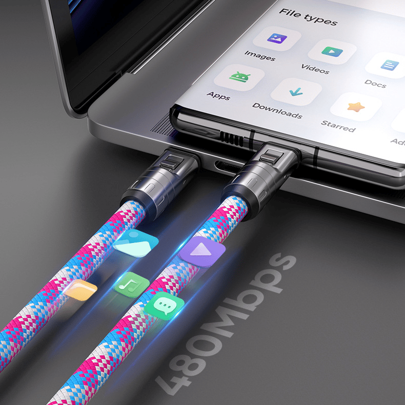 ⏰Last Day Special Price £9.99!!⚡C to C 240W Charging Cable with Wearable Bracelet Design