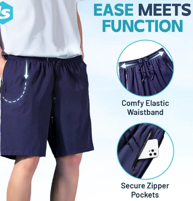 ❄️ Hot Sale 49% OFF🔥2025 Innovative Unisex Ice Silk Fast Dry Stretch Shorts