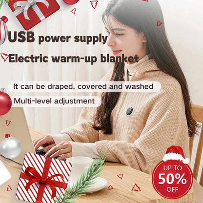 📢📢60   % OFF !!✨ Portable Heated Shawl