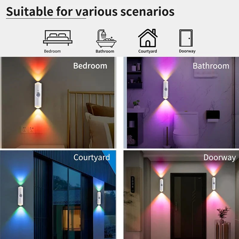 🎁LAST WEEK SPECIAL PRICE ￡6.99!!⏳Rechargeable Smart LED Motion Sensor Ambient Light