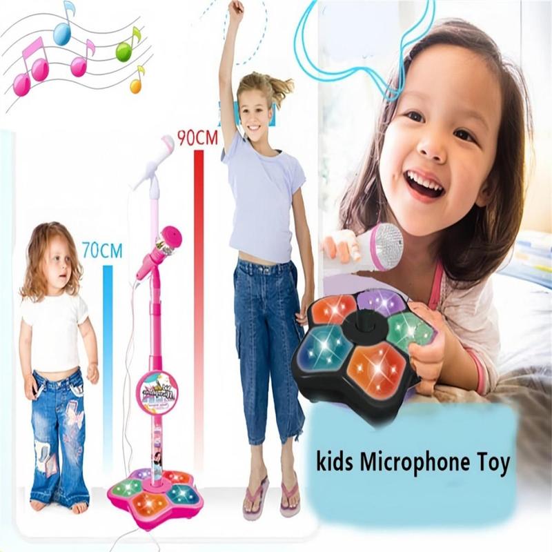 🎅Christmas Hot Sale 60% Off🎁 Microphone Toy, Karaoke Machine Toy with Light🎤