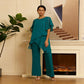 💎 50% OFF! 💎 Charming Irregular Top & Wide Leg Pants Set – Asymmetrical Hem, Flowy Double Layer & All-Day Elegance 👗✨