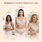 💗LAST DAY Special Price £12.99!⚡50K+ SOLD!!💕 Jelly Wireless Womens Comfortable Wireless Bras Push Up Bralettes Seamless Tshirts Bras Deep V Everyday Bras