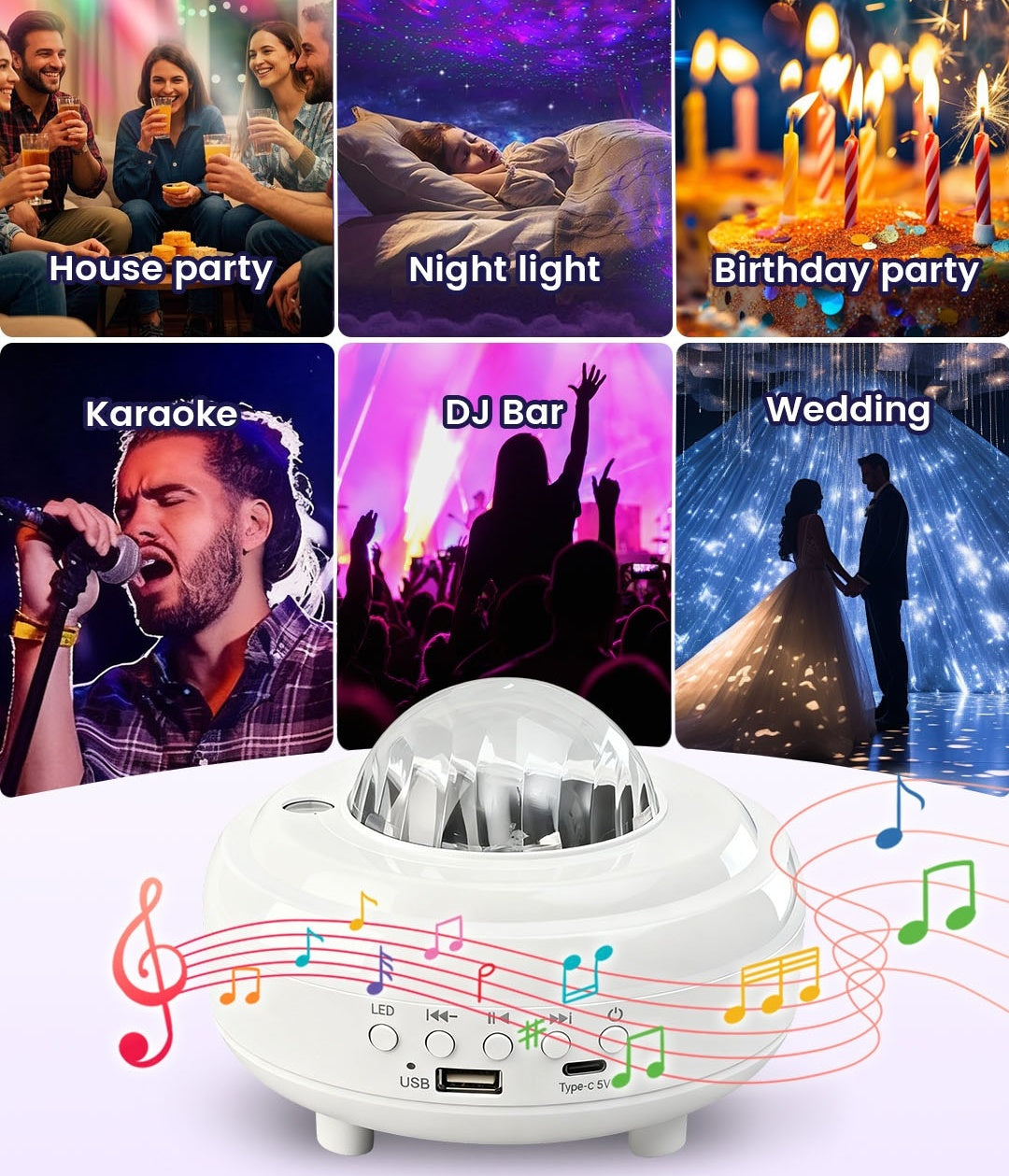 🌌Christmas Hot Sale 58% OFF! ✨ Northern Lights Aurora Projector – Enjoy the starry sky at home ✨