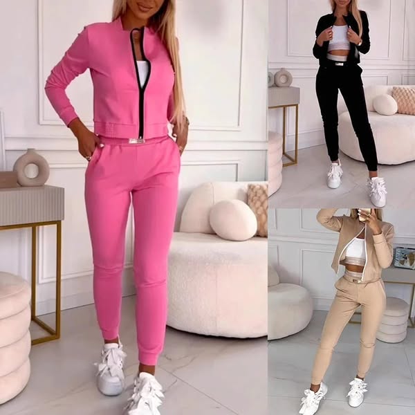 🎉New Year’s Hot Sales - 70% OFF😍Women's 3-Piece Zip-Up Tracksuits