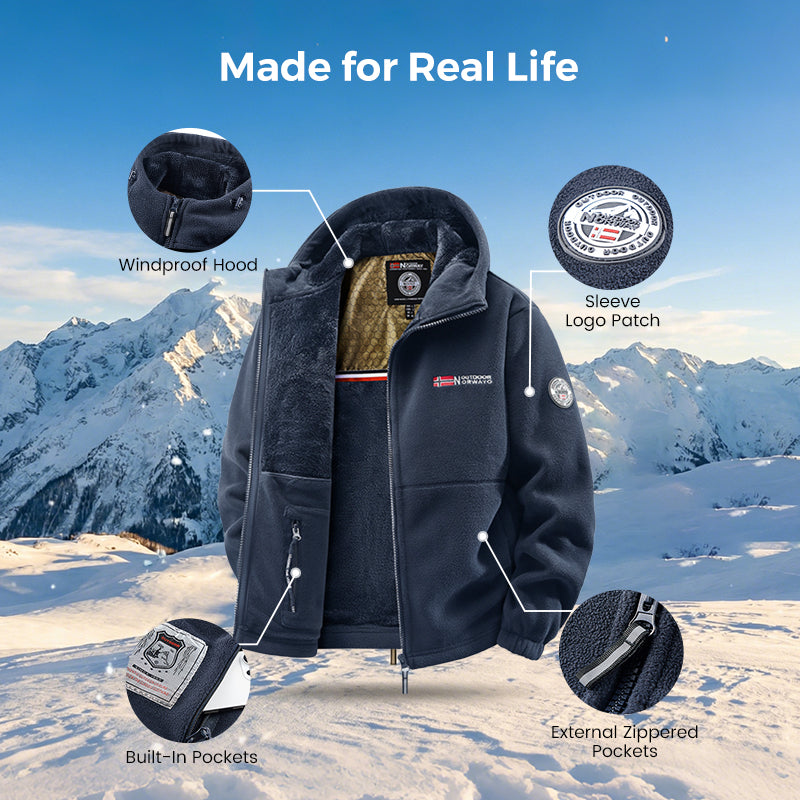 🔥LAST DAY PROMOTION - 50%OFF🔥Upgraded Unisex Hooded Casual Graphene Insulated Jacket (with Internal Pockets)