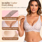 💗LAST DAY Special Price £12.99!⚡50K+ SOLD!!💕 Jelly Wireless Womens Comfortable Wireless Bras Push Up Bralettes Seamless Tshirts Bras Deep V Everyday Bras