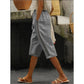 Women's Summer Capri Pants with Lace Cutout Detail