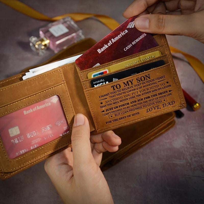 🎄Last Day SALE 50% OFF🧔 ❤️Engraved Genuine Leather Wallet