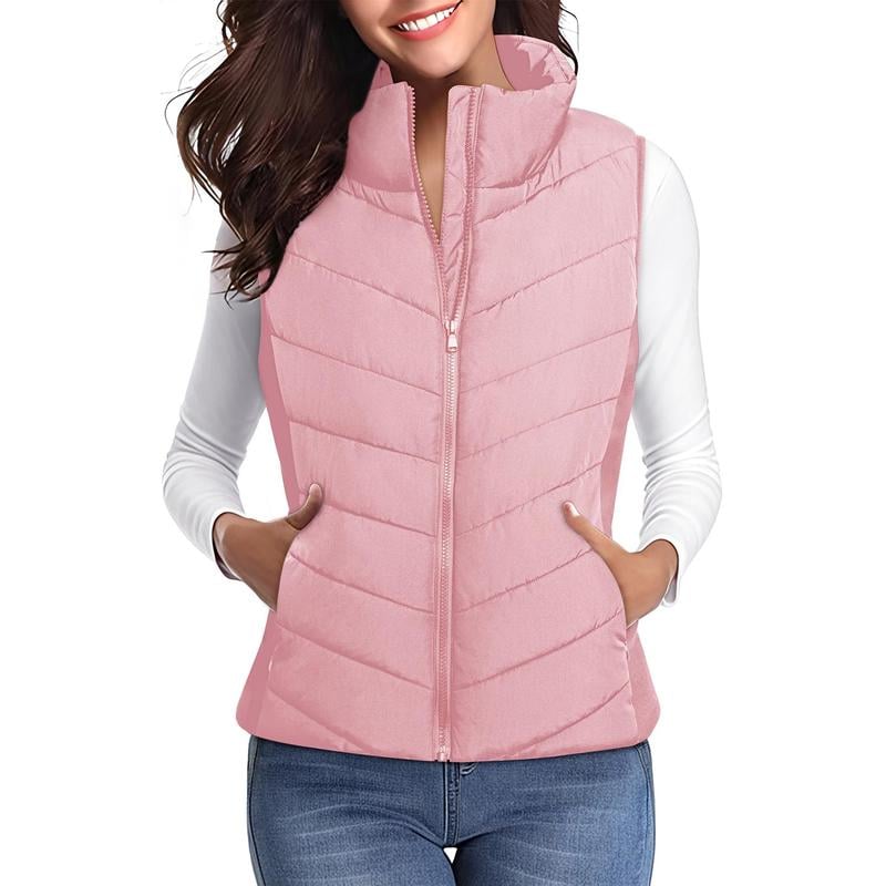 💖HOT SALE 49% OFF✨️Womens Sleeveless Zip Up Puffer Vest💗-Cozy Without Bulk