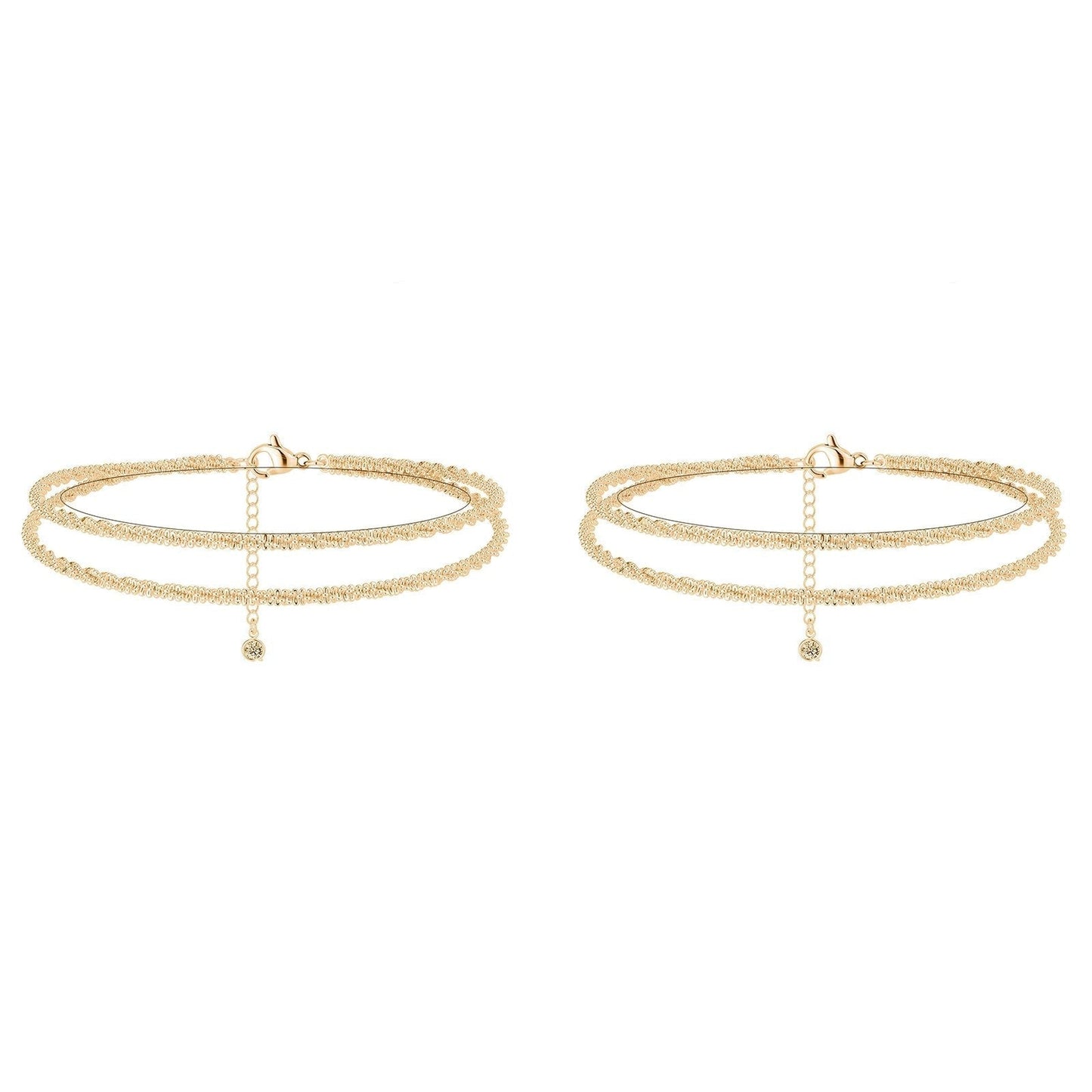 💜LAST DAY - BUY 1 GET 1 FREE💜Dainty Layered waterproof anklet