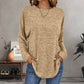 🎁Casual Long-Sleeve Top – Soft Knit, Loose Fit & Versatile Style for All Body Types 🌸🧥