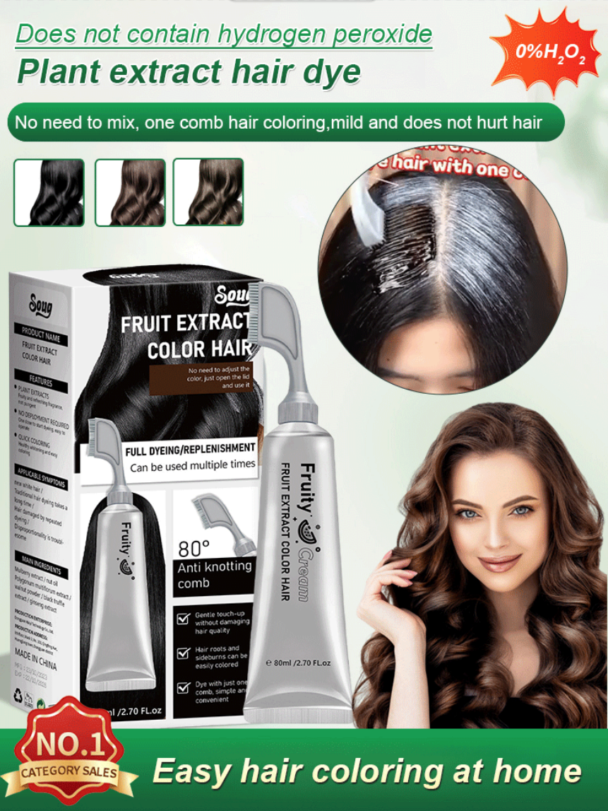 🔥Buy 2 Get 1 Free🔥Fruit Essence Hair Dyeing Comb