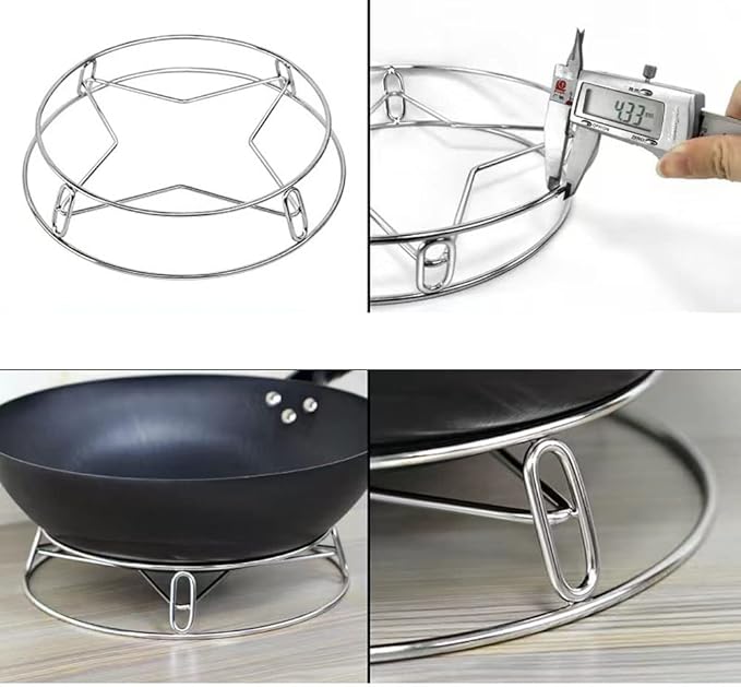 Round stainless steel steamer rack, suitable for cooking