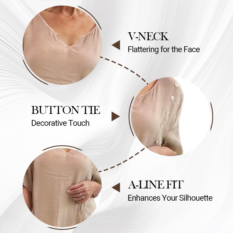 🔥Women’s Fake Two-Piece Flowy Midi Dress