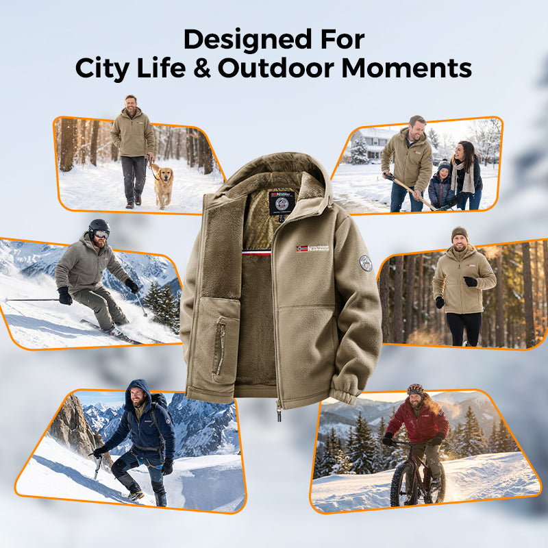 🔥LAST DAY PROMOTION - 50%OFF🔥Upgraded Unisex Hooded Casual Graphene Insulated Jacket (with Internal Pockets)