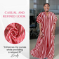 🔥Summer 49% OFF 🔥 V-Neck Striped Maxi Dress