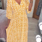 🔥SUMMER SALE 49% OFF 👗New Floral Print V Neck-Long Dress