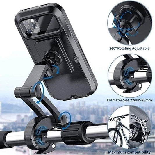 🔥Limited Time Special Sale 59% OFF💧Waterproof Bicycle & Motorcycle Phone Holder