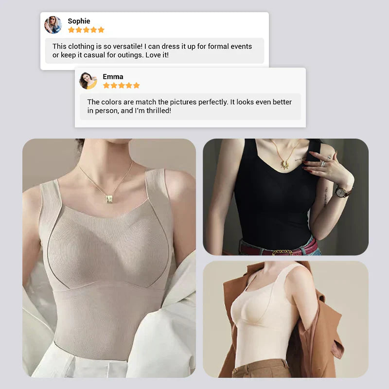💃2025New 50%OFF✨Thickened Warm Tank Top with Lined Bra