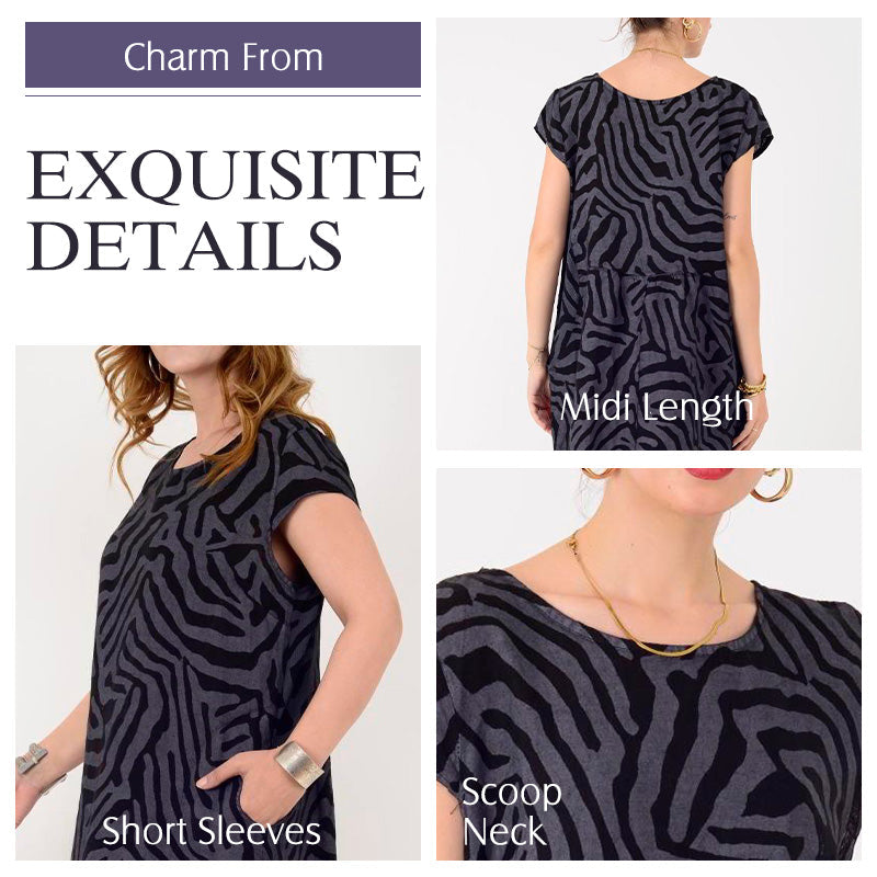 🌹Mother's Day Promotion 🎁✨2026 New Boho Vintage Casual T-Shirt Dress💃