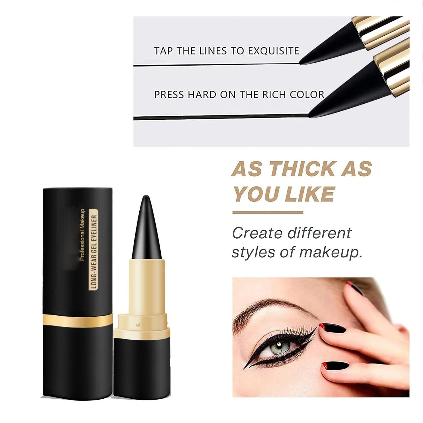 💥🔥Hot Sale Special Price 🔥💥Natural Black Eyeliner Cream