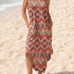 🎉Last Day Promotion 50% OFF💃2025 Summer Boho Print V Neck Maxi Dress with Pockets