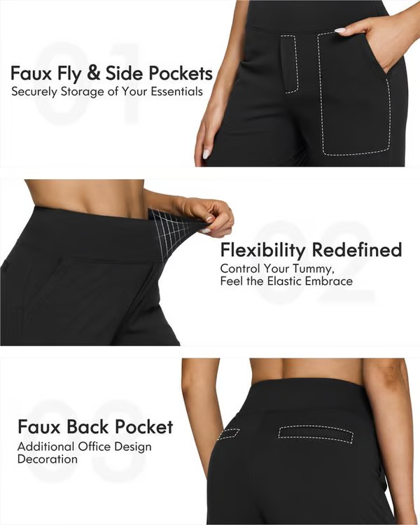 💖LAST DAY BIG SALE 50% OFF💷Loose High-Waist Business Casual Pants Yoga Pants
