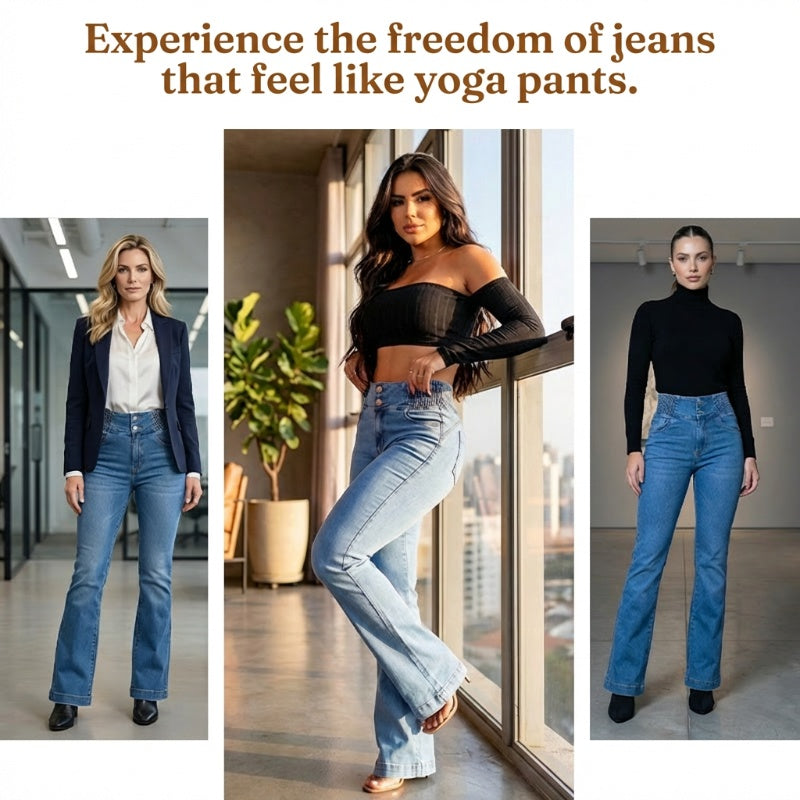 🥳2026 HOT SALE🥳💞50K+ SOLD!👖 50% OFF! Stretch High-Waist Flare Jeans