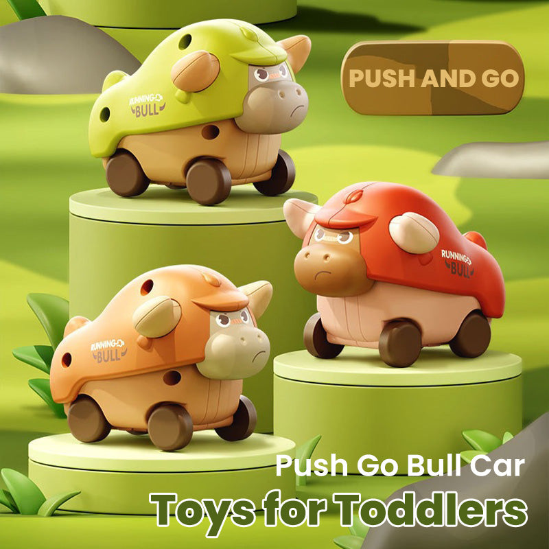 😍BUY 2 GET 1 FREE😍Push Go Bull Car Toys for Toddlers