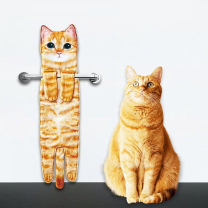 🎁LAST DAY SALE 50% OFF✨😺Cute Cat Hand Towel🐾