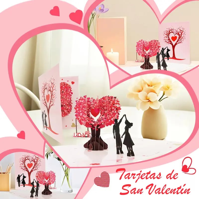 💖LAST DAY SALE 50% OFF💕3D Pop-Up Anniversary Card - Romantic Love Tree & Hearts Design💌