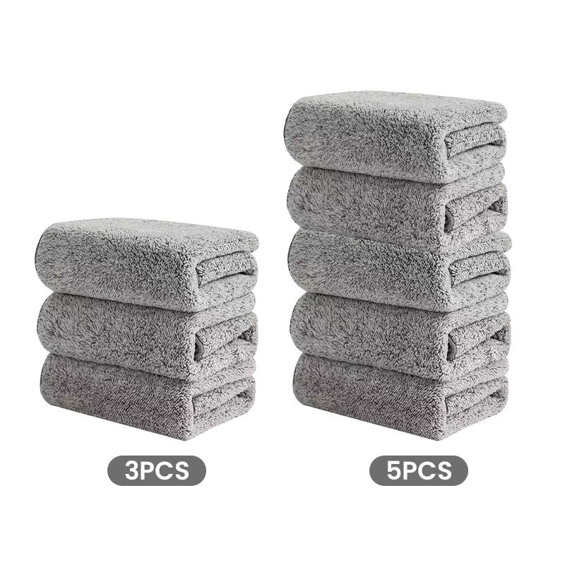 🌿Upgrade Cleaning Cloth - Bamboo Charcoal + Microfiber Hybrid 🏆 🧪 Lab-Tested Absorption | 🧤 Lint-Free | 🎁 Includes Storage Pouch