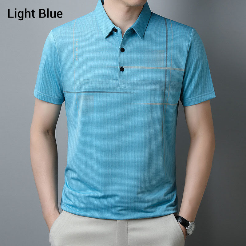 👔 Men's Handsome Polo Shirt-Buy 3 Get 1 Free👕Men's Loose Cool Breathable Lapel T-Shirt