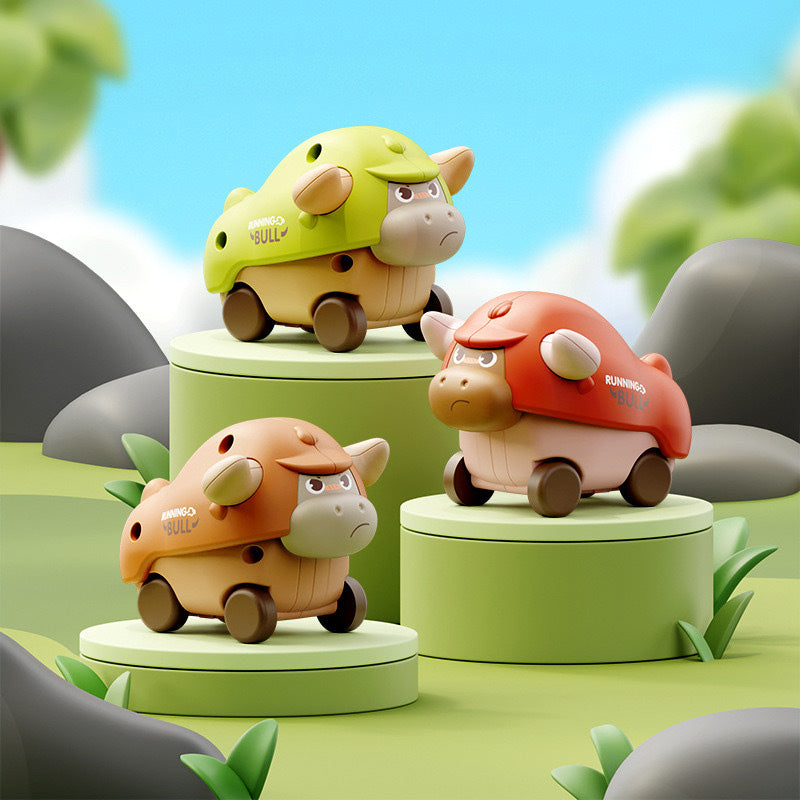 😍BUY 2 GET 1 FREE😍Push Go Bull Car Toys for Toddlers