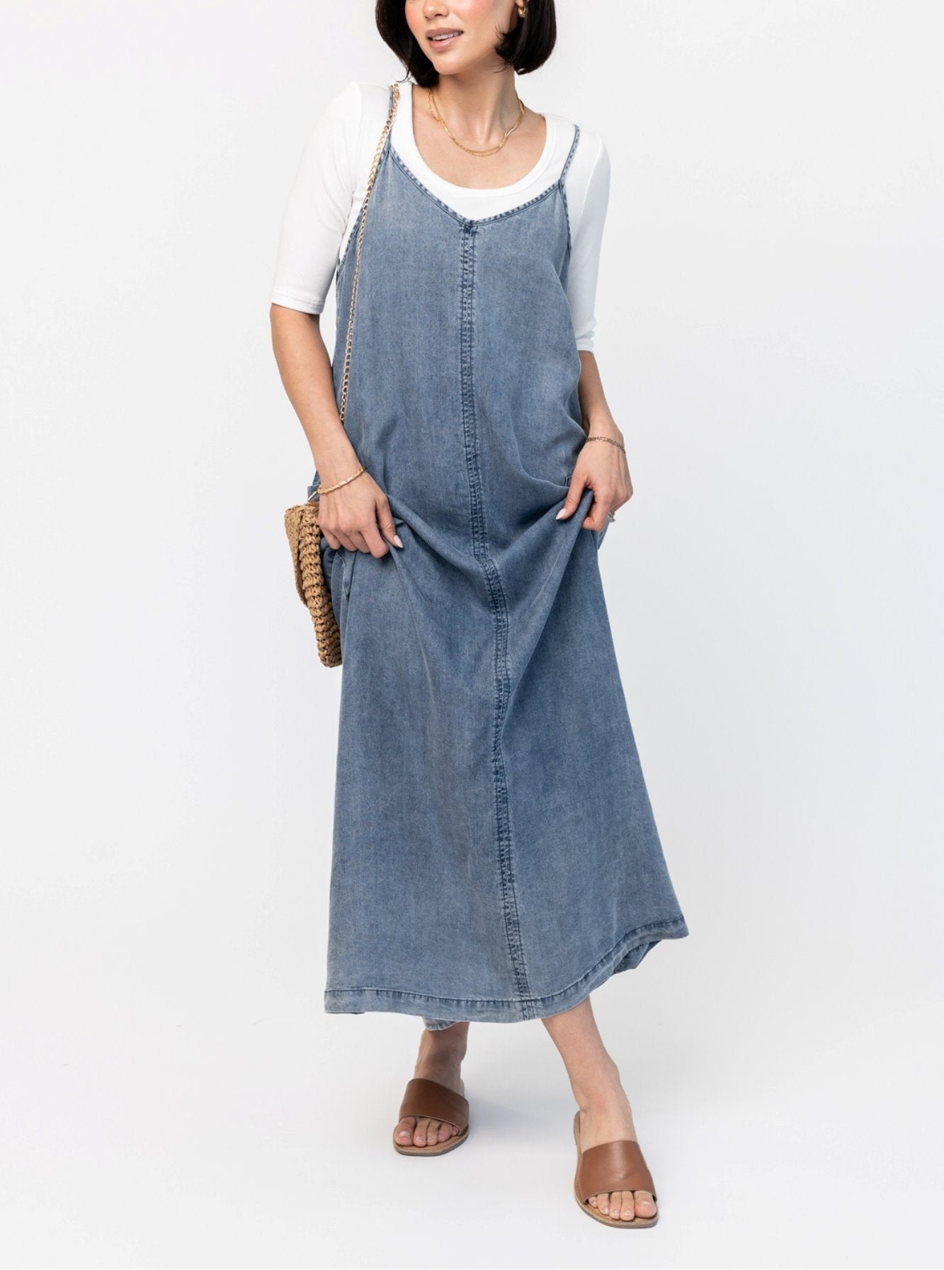 🔥Sale 49%🔥Women's Denim Maxi Jumper Dress