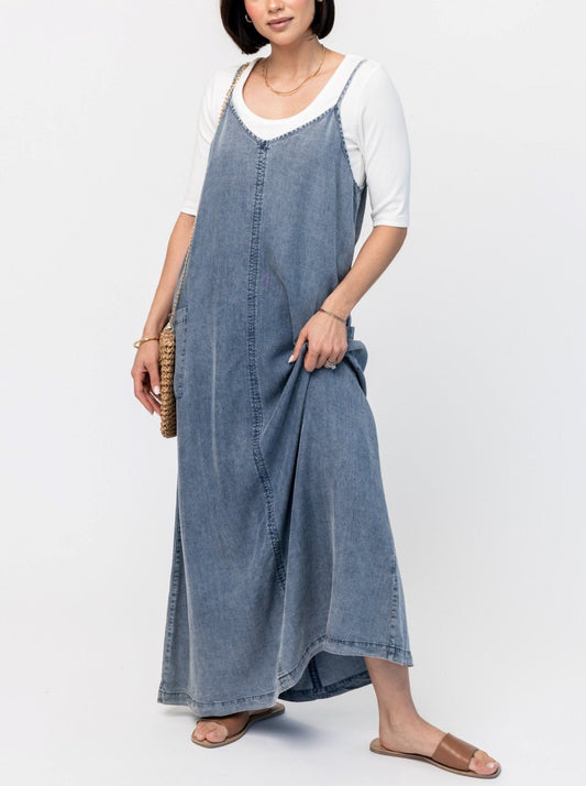 🔥Sale 49%🔥Women's Denim Maxi Jumper Dress