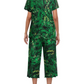 HOT SALE WOMEN'S PRINTED SHORT SLEEVE TOP WITH CAPRI PANTS LOUNGE & SLEEPWEAR SET